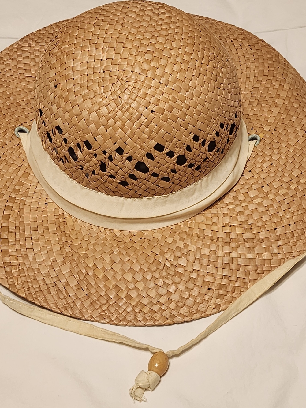 Columbia woven Straw Sun Hat with Cream Band - Picture 5 of 5
